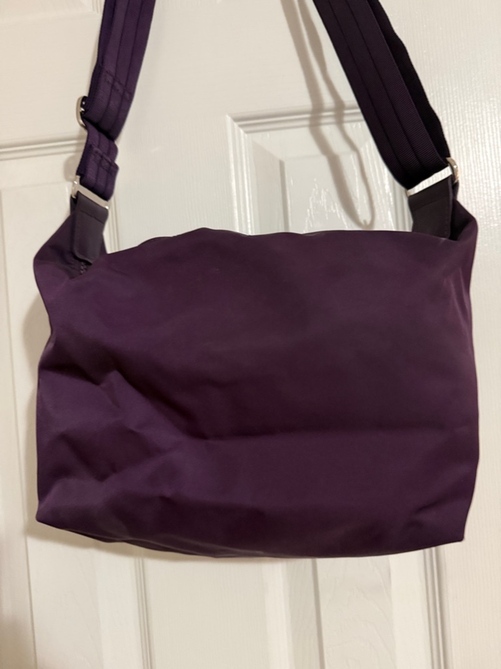 Longchamp Plum Le Pliage Neo Nylon Crossbody Handbag - Picture 5 of 8